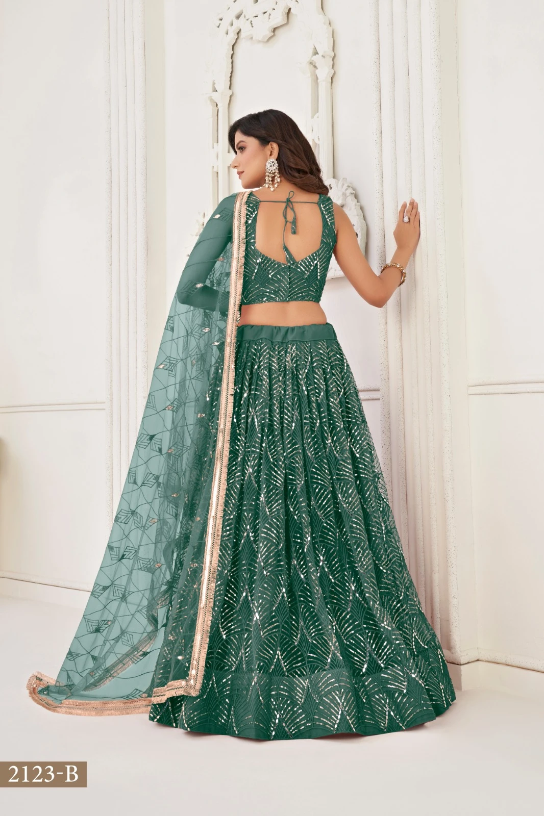 Khelaiya 2123 Colours Butterfly Net Wholesale Lehenga Catalog — Wholesale Lehenga, MPA wholesale from Surat - Gallery Image 4